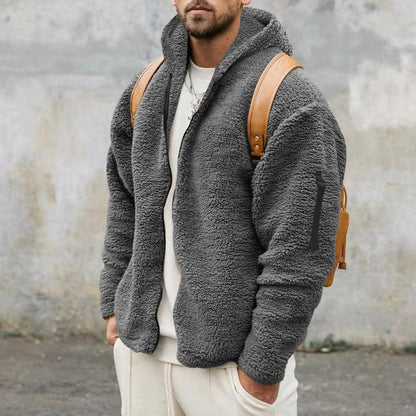 Veste à capuche homme – Veste loose en coton confortable et tendance