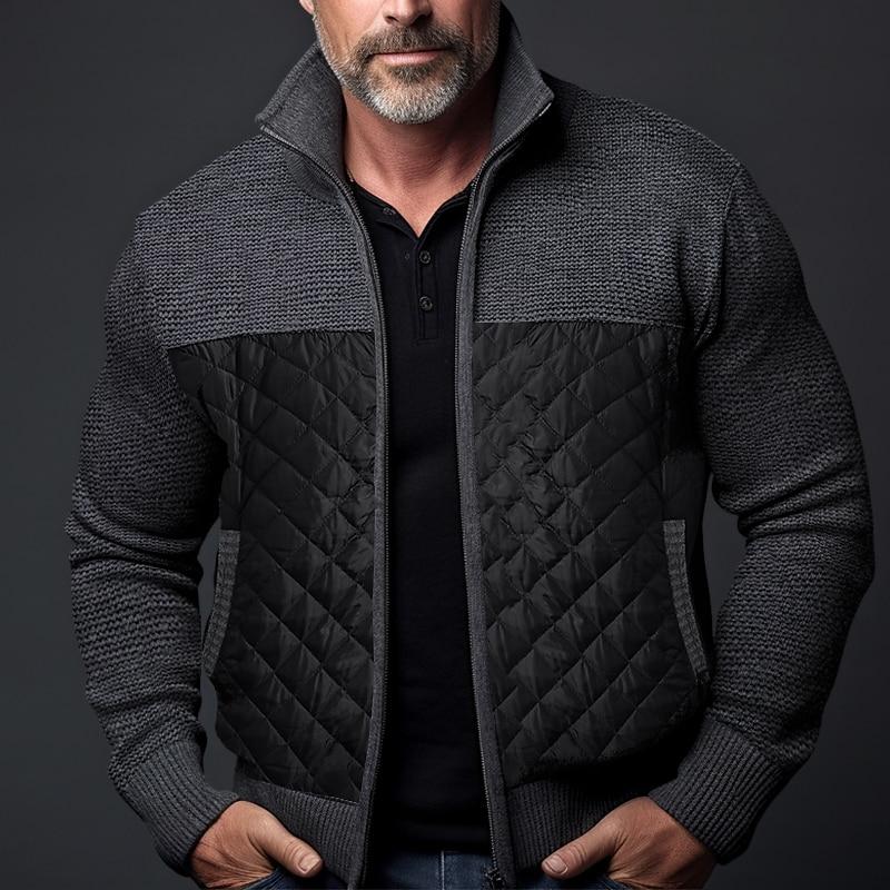 Veste matelassée homme – Veste chaude avec col montant pour hiver élégant