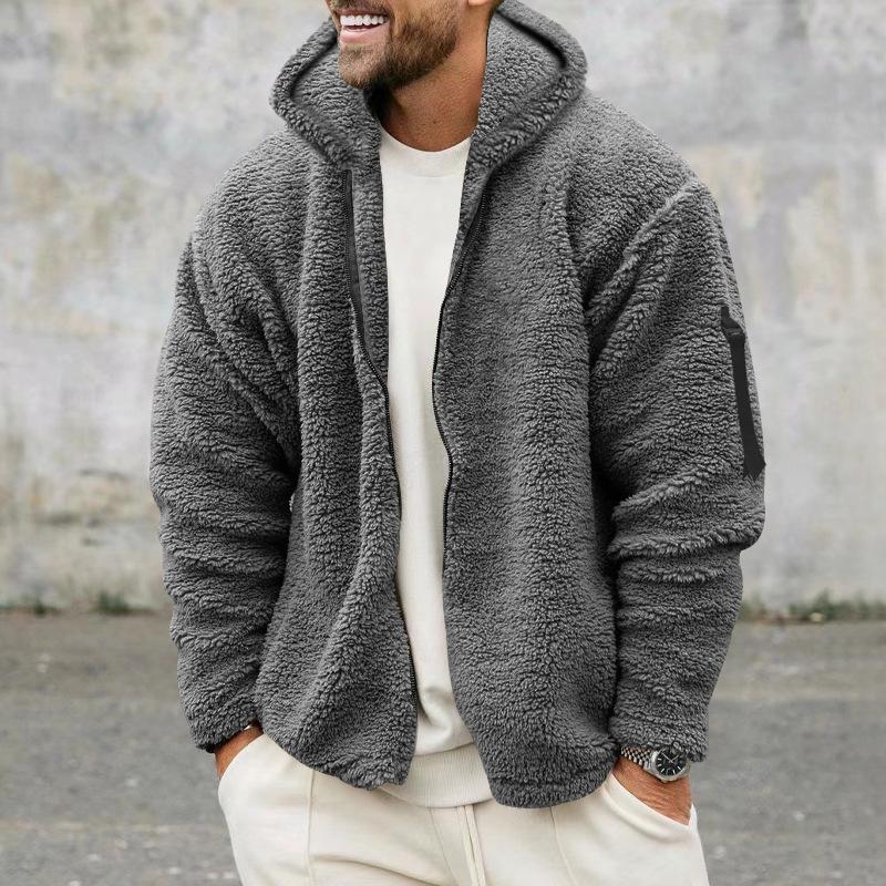 Veste à capuche homme – Veste loose en coton confortable et tendance