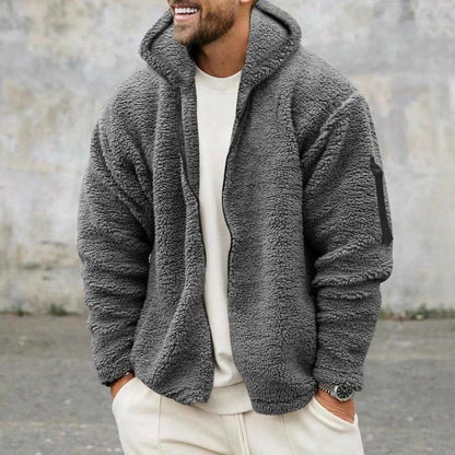 Veste à capuche homme – Veste loose en coton confortable et tendance