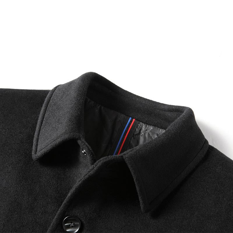 Veste Slim-fit homme – Veste élégante col montant en tissu premium pour soirée