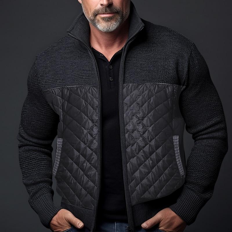 Veste matelassée homme – Veste chaude avec col montant pour hiver élégant