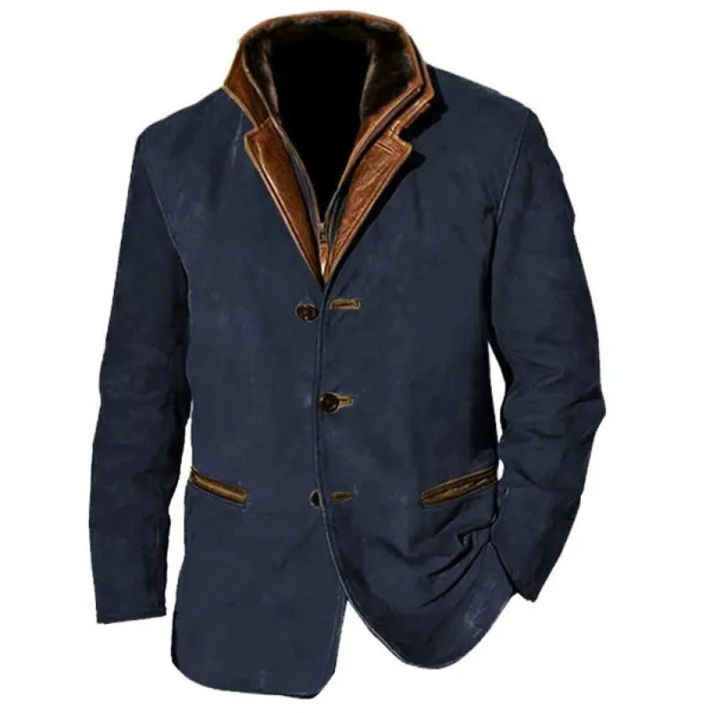 Veste Vintage Homme – Veste en Jean Style Rétro pour Look Décontracté Chic