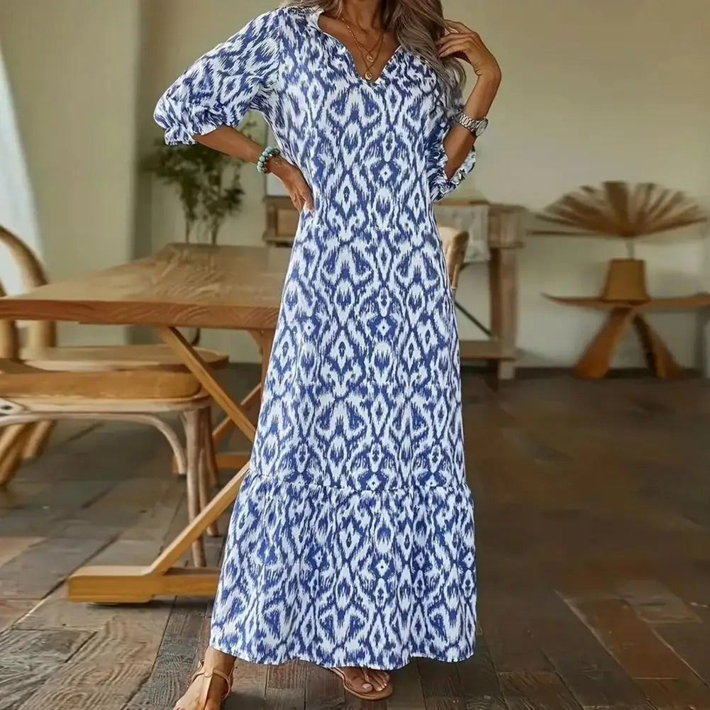 Robe maxi femme – Robe longue élégante fluide pour été et occasions spéciales