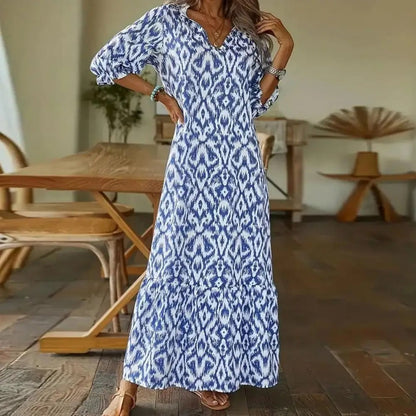 Robe maxi femme – Robe longue élégante fluide pour été et occasions spéciales