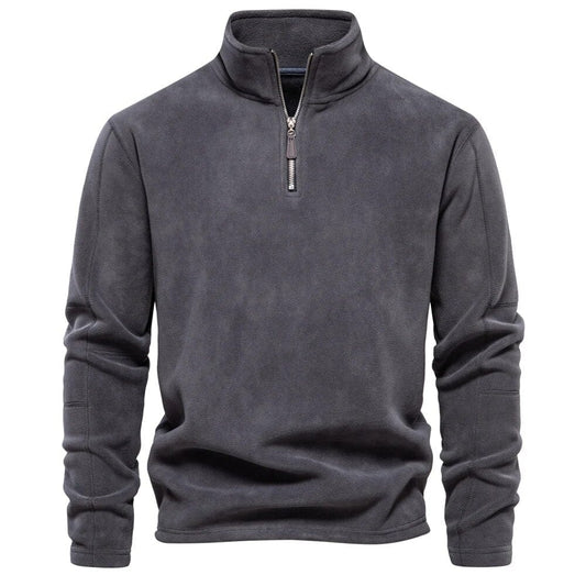 Pull zippé homme – Sweat à col montant confortable et élégant pour toutes occasions