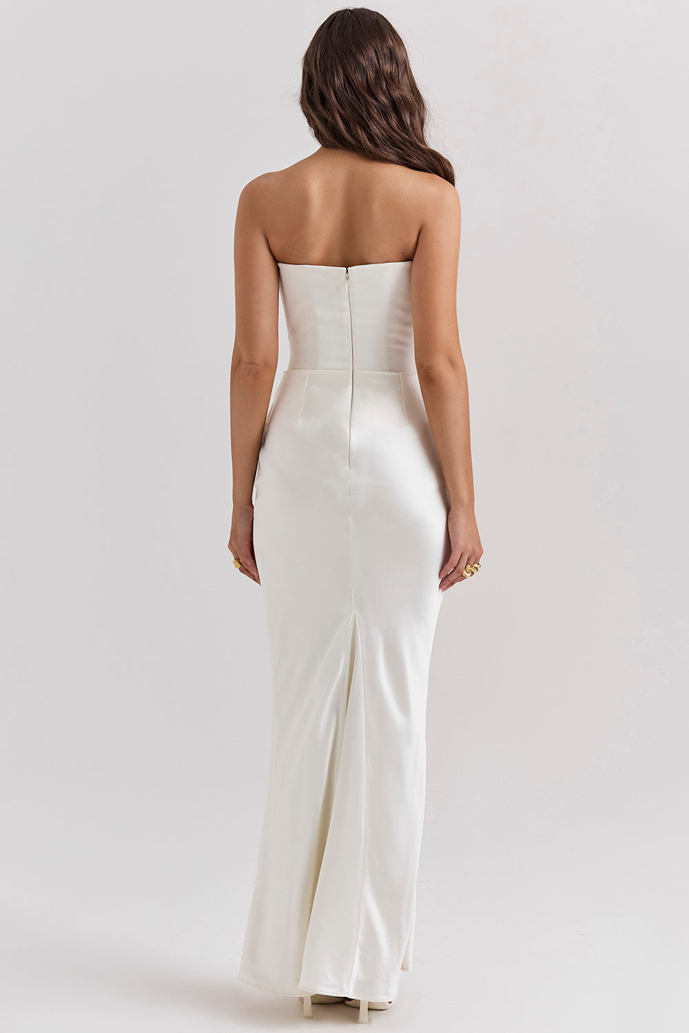 Robe de soirée femme – Robe corset sans bretelles élégante et chic pour cérémonie