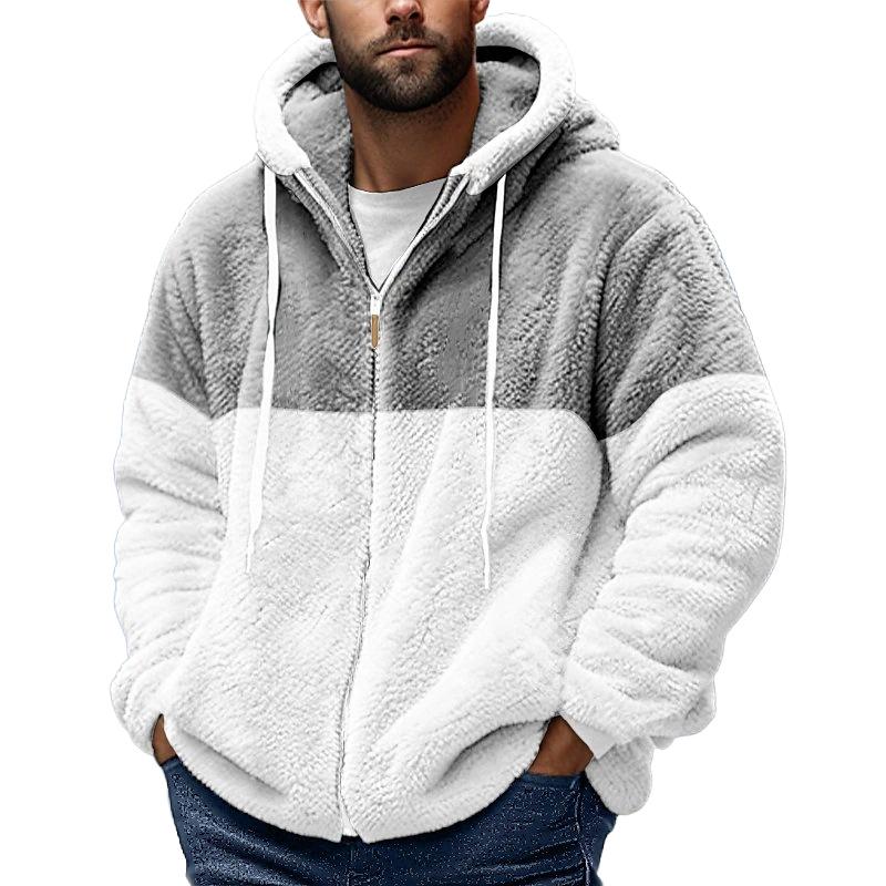 Veste à capuche homme – Sweat-shirt avec cordon de serrage et style décontracté