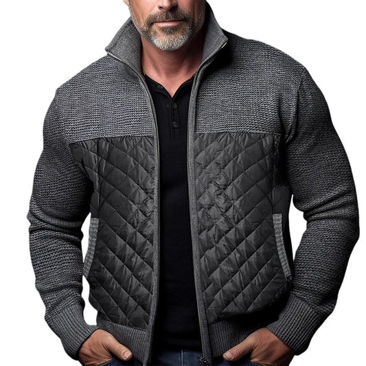 Veste matelassée homme – Veste chaude avec col montant pour hiver élégant