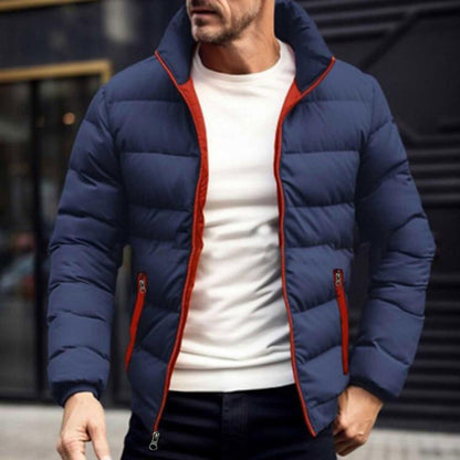 Veste matelassée homme – Veste chaude avec fermeture éclair et poches latérales