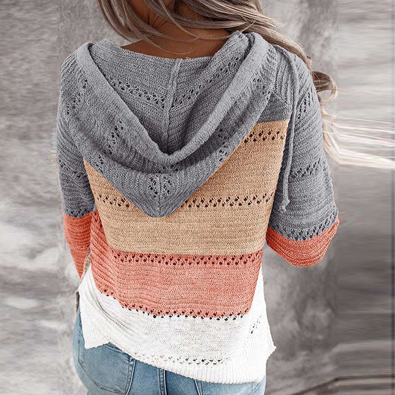 Pull en tricot femme – Pull mode élégant à manches longues et doux