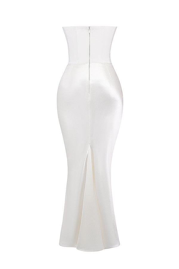 Robe de soirée femme – Robe corset sans bretelles élégante et chic pour cérémonie