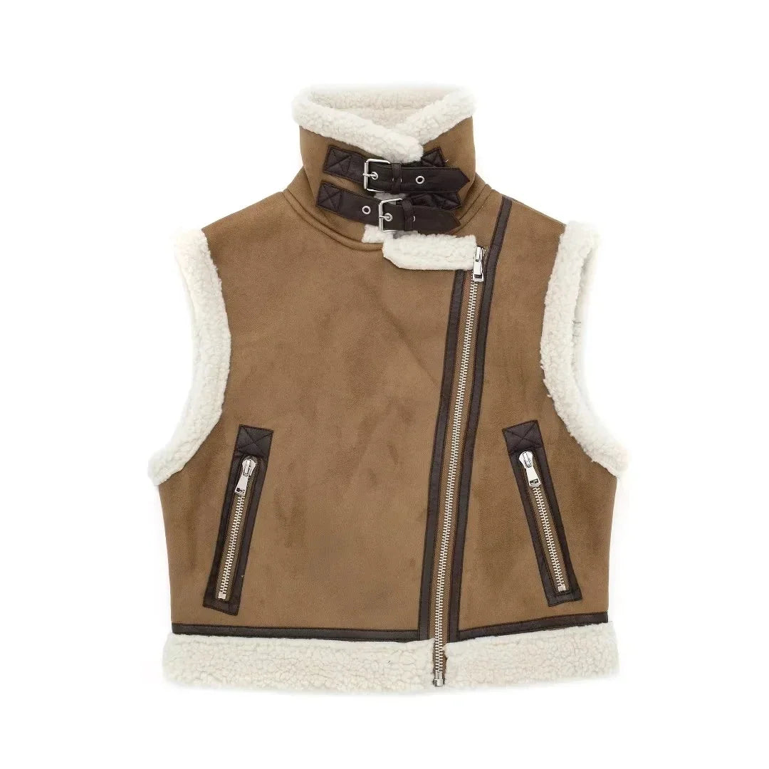 Gilet Court Femme – Gilet Stylé Chic en Tissu Léger pour Toutes Occasions