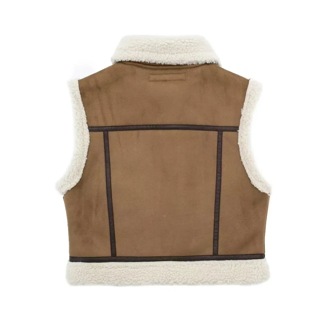 Gilet Court Femme – Gilet Stylé Chic en Tissu Léger pour Toutes Occasions