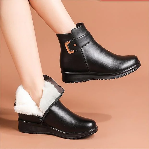 Bottines élégantes femme – Chaussures en cuir chic pour occasions spéciales