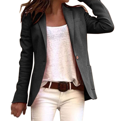 Blazer ajusté femme – Veste chic avec revers pour look élégant au bureau