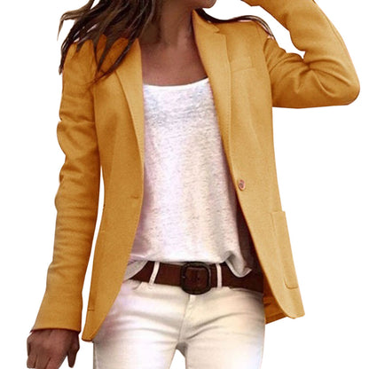 Blazer ajusté femme – Veste chic avec revers pour look élégant au bureau