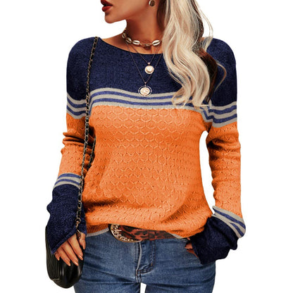 Pull coloré femme – Pull stylé en tricot doux, mode décontractée et tendance