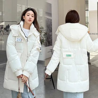 Veste matelassée longue femme – Manteau chaud et élégant pour hiver chic