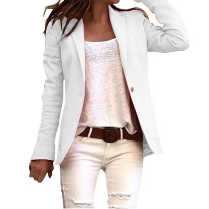 Blazer ajusté femme – Veste chic avec revers pour look élégant au bureau