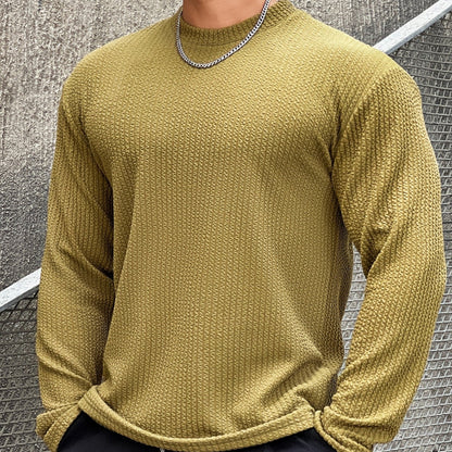 Pull confortable homme – Sweat en coton doux, coupe décontractée pour l'hiver