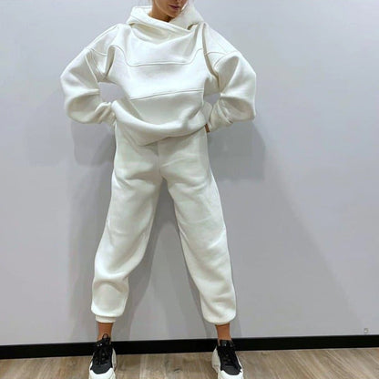 Sweat à capuche et pantalon femme – Ensemble confortable en coton pour sport et détente