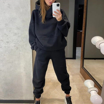 Sweat à capuche et pantalon femme – Ensemble confortable en coton pour sport et détente