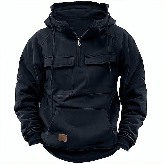 Veste à capuche zippée homme – Sweat confortable avec poches pratiques